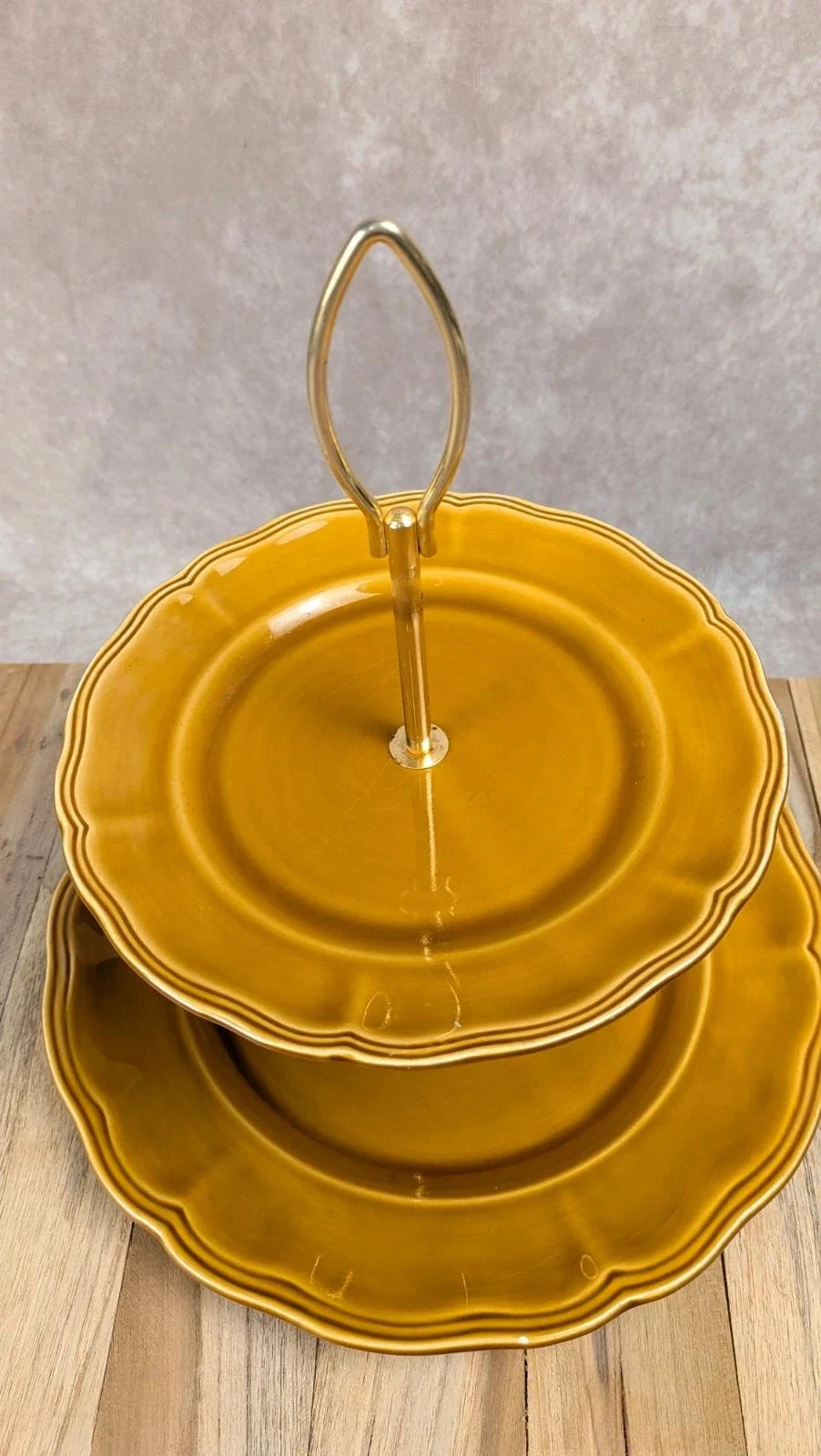 2-Tier Server Lunéville Louis Xv Honey – photo 4